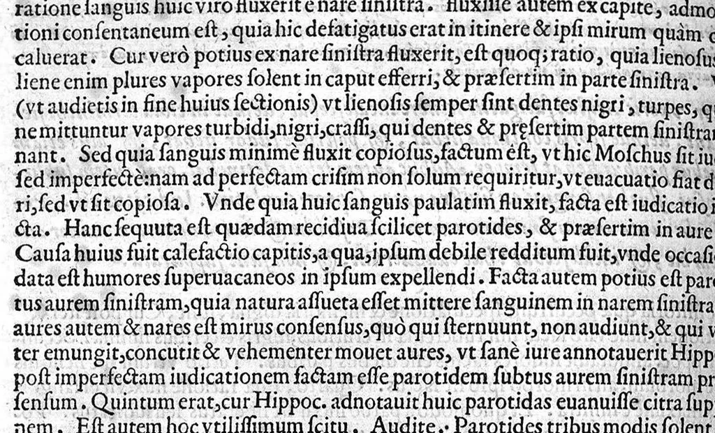 An illustration from Hieronymi Mercurali ... In secundum lib[rum] Epid[emiorum] Hipp[ocratis] praelectiones Bononienses, 1626, leaf 91