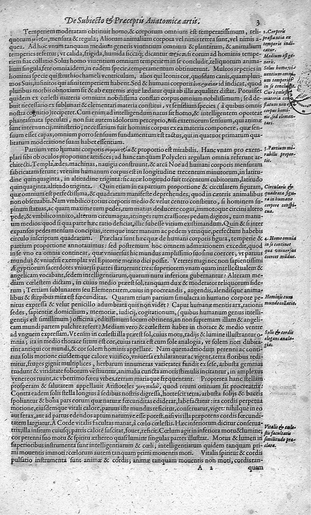 An illustration from Historia anatomica humani corporis et singularum ejus partium multis controversiis et observationibus novis, 1627, leaf 18