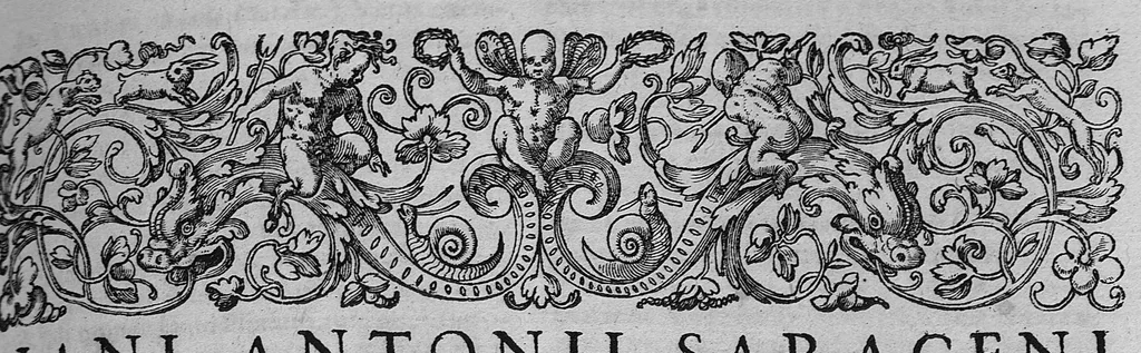 An illustration from Iani Antonii Saraceni lugdunaei scholia in Dioscoridis de materia medica libros V. et eiusdem de Venenis Lib. II. / Pedacii Dioscoridis Anazarbei de facile parabilibus tam simplicibus quam compositis medicamentis, ad Andromanchum libri duo, 1598, leaf 0
