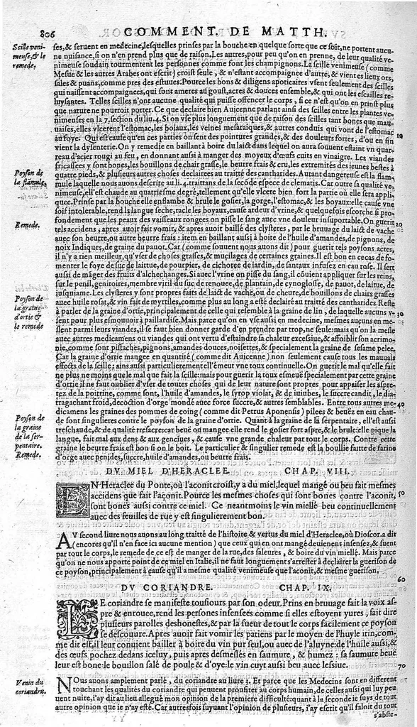 An illustration from Commentaires de M. Pierre André Matthiole medecin senois, sur les six livres de Ped. Dioscor. Anazarbeen de la matiere Medecinale, …, 1579, leaf 941