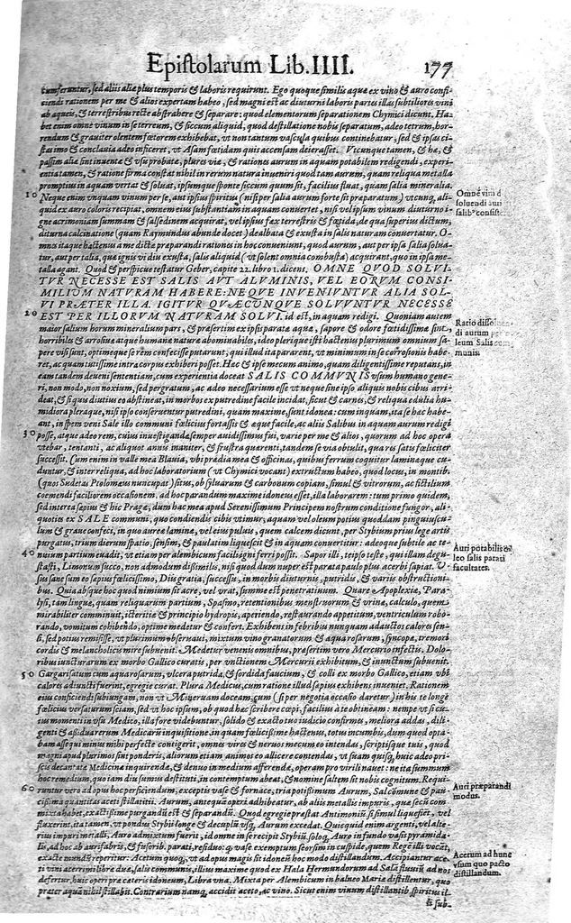 An illustration from Petri Andreae Matthioli,... Opera quae extant omnia, hoc est Commentarii in VI libros Pedacii Dioscoridis Anazarbei de medica materia, adjectis in margine variis graeci textus lectionibus... qui Dioscoridis depravatam lectionem restituunt, nunc a Casparo Bacchino,... post diversarum editionum collationem infinitis locis aucti, synonymiis quoque plantarum et notis illustrati ; adjectis plantarum iconibus... de ratione distillandi aquas ex omnibus plantis... Item, apologia in Amatum Lusitanum, cum censura in ejusdem enarrationes [necnon praefatione Francisci Parthini Roboretani]. Epistolarum medicinalium libri quinque ; Dialogus de morbo gallico..., 1598, leaf 1347