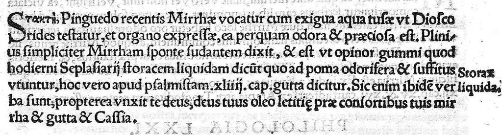 An illustration from Index Dioscoridis. En, candide lector, Historiales Dioscoridis campi, exegemataque simplicium, atque eorundem collationes cum his quae in officinis habentur... Joanne Roderico Castelli albi Lusitano auctore, 1536, leaf 32
