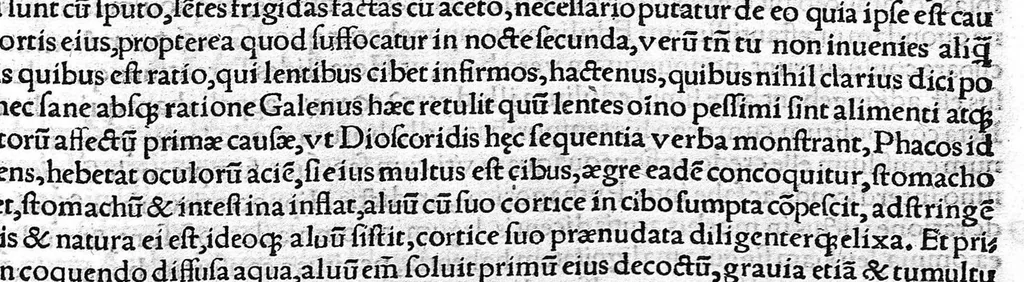 An illustration from Index Dioscoridis. En, candide lector, Historiales Dioscoridis campi, exegemataque simplicium, atque eorundem collationes cum his quae in officinis habentur... Joanne Roderico Castelli albi Lusitano auctore, 1536, leaf 86
