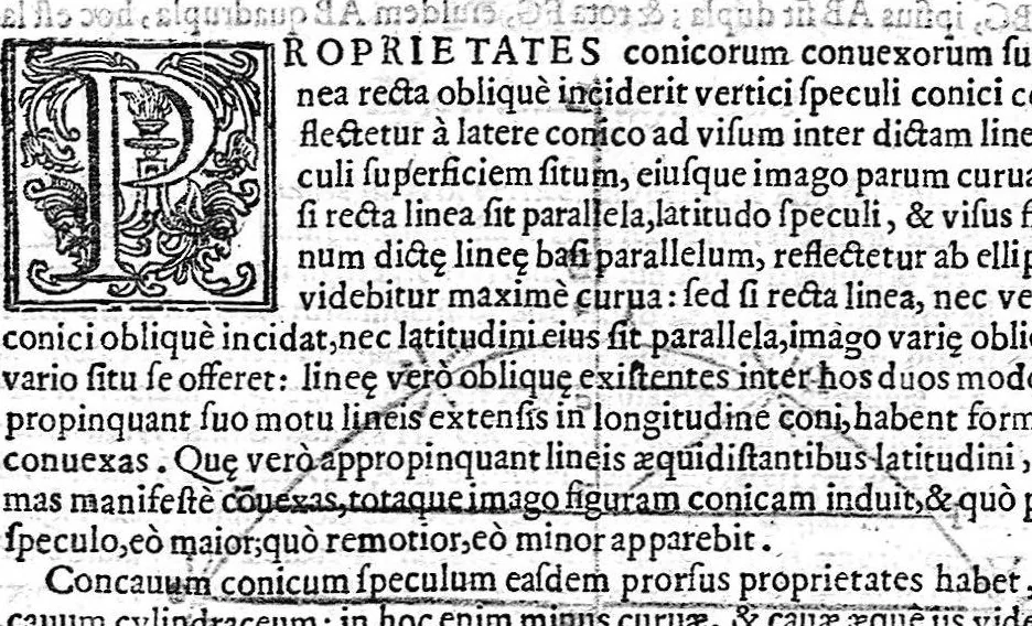 An illustration from Ars magna lvcis et vmbrae, in decem libros digesta. Qvibvs admirandae lvcis et vmbrae in mundo, atque adeò vniuersa natura, vires effectusq, vti noua, ita varia nouorum reconditiorumq, speciminum exhibitione, ad varios mortalium vsus, panduntur, 1646, leaf 969