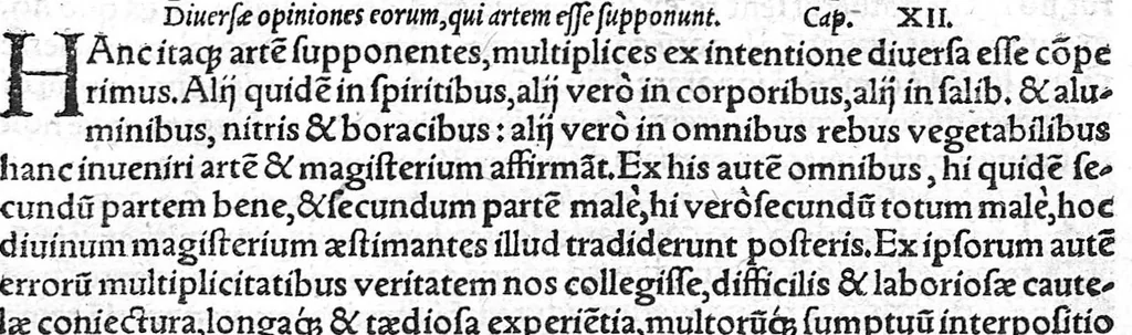 An illustration from Verae alchemiae artisque metallicae, citra aenigmata, doctrina, certusque modus, ..., 1561, leaf 141