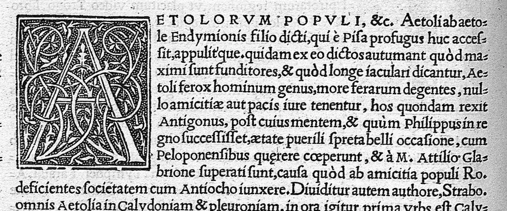 An illustration from In Omnes C. Plinii Secvndi Natvralis Historiæ Argvtissimi Scriptoris libros, Stephani Aquæi Bituricensis, viri Equestris, Commentaria, 1530, leaf 147