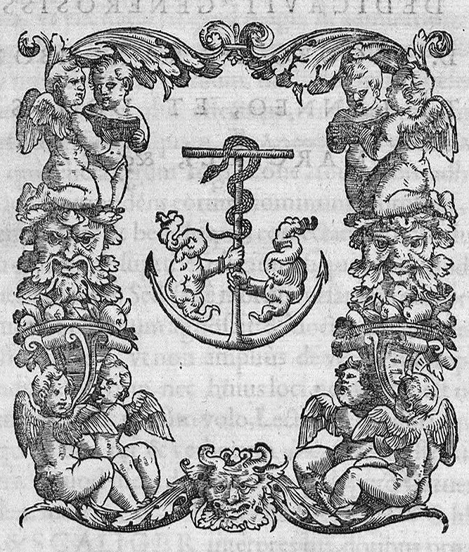 An illustration from Iulii Caesaris Scaligeri viri clariss. Commentarii, et animadversiones, in sex libros de causis plantarum Theophrasti, 1566, leaf 0