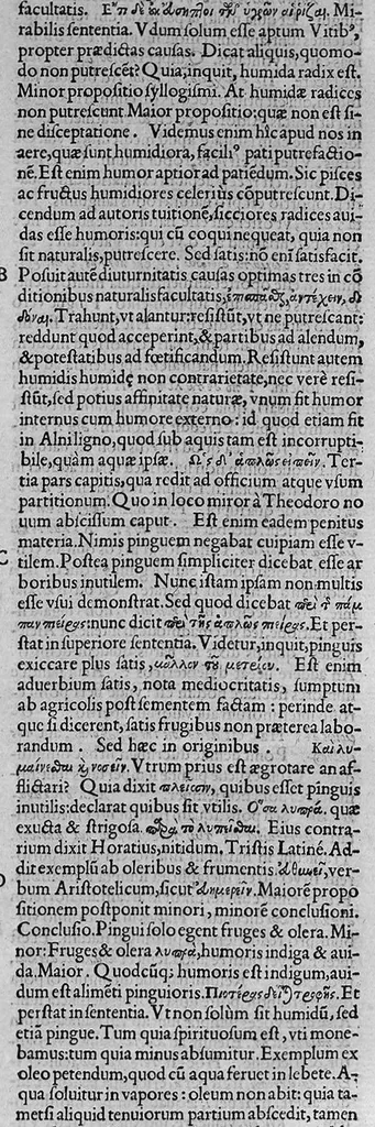 An illustration from Iulii Caesaris Scaligeri viri clariss. Commentarii, et animadversiones, in sex libros de causis plantarum Theophrasti, 1566, leaf 118