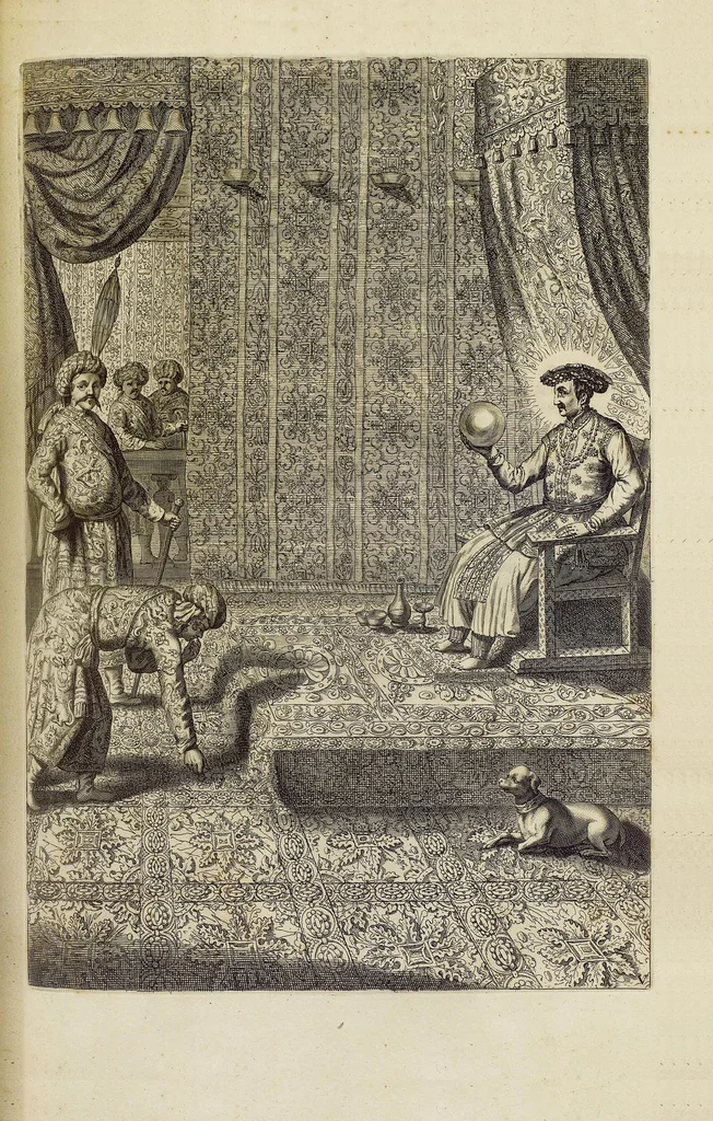 An illustration from Athanasii Kircheri e Soc. Jesu China monumentis, qua sacris qua profanis, nec non variis naturæ & artis spectaculis, aliarumque rerum memorabilium argumentis illustrata, auspiciis Leopoldi Primi, Roman. imper semper Augusti, 1667, leaf 110