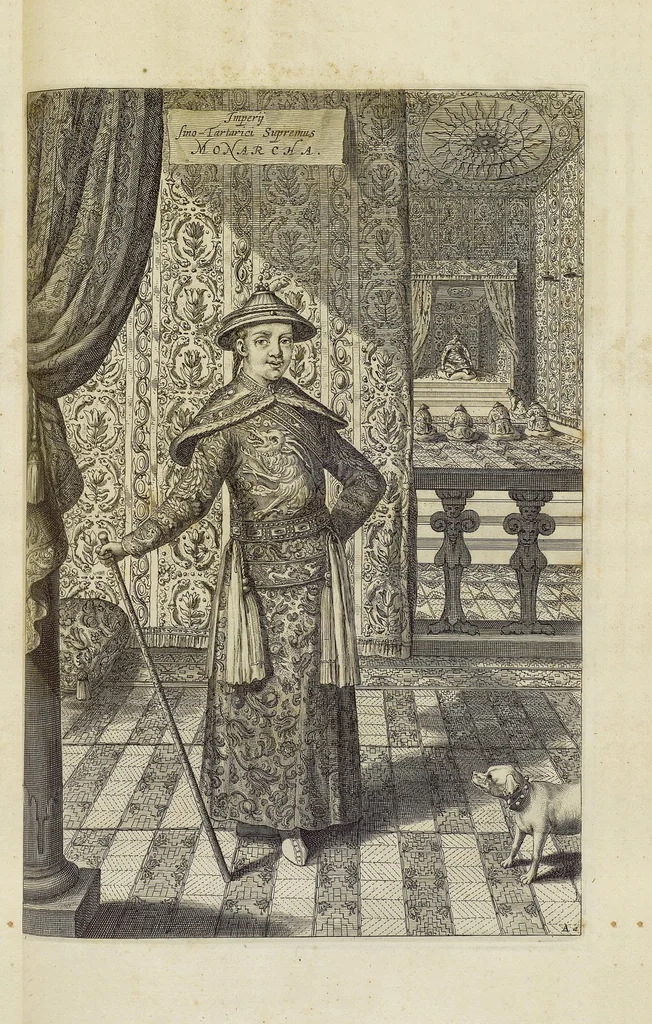 An illustration from Athanasii Kircheri e Soc. Jesu China monumentis, qua sacris qua profanis, nec non variis naturæ & artis spectaculis, aliarumque rerum memorabilium argumentis illustrata, auspiciis Leopoldi Primi, Roman. imper semper Augusti, 1667, leaf 146