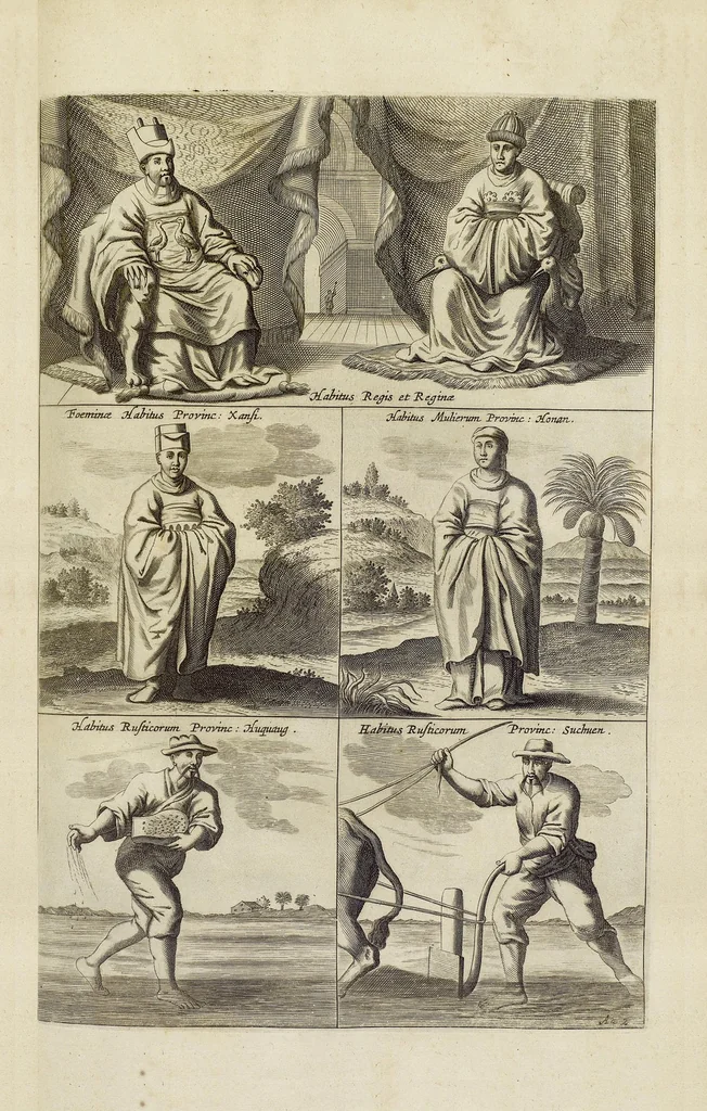 An illustration from Athanasii Kircheri e Soc. Jesu China monumentis, qua sacris qua profanis, nec non variis naturæ & artis spectaculis, aliarumque rerum memorabilium argumentis illustrata, auspiciis Leopoldi Primi, Roman. imper semper Augusti, 1667, leaf 148