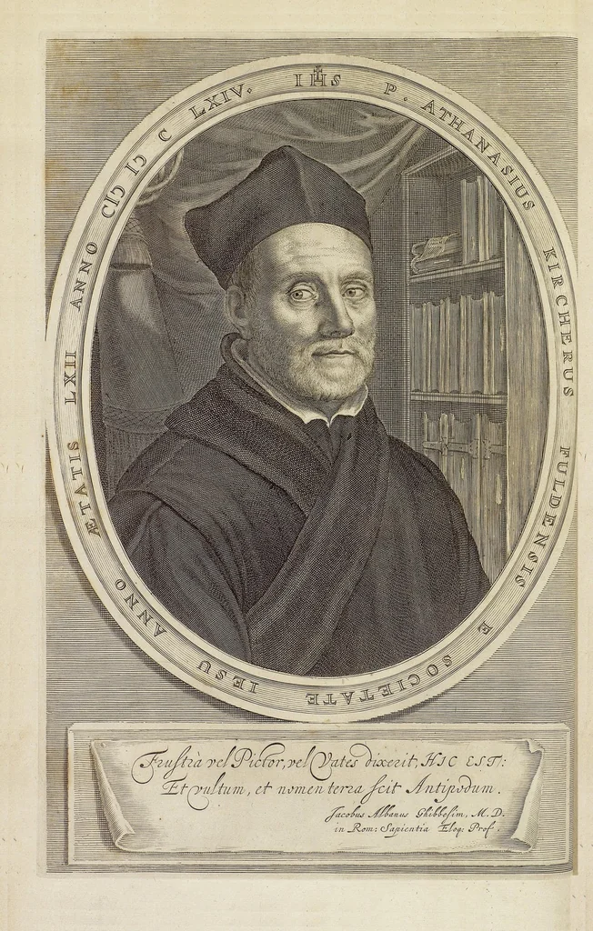 An illustration from Athanasii Kircheri e Soc. Jesu China monumentis, qua sacris qua profanis, nec non variis naturæ & artis spectaculis, aliarumque rerum memorabilium argumentis illustrata, auspiciis Leopoldi Primi, Roman. imper semper Augusti, 1667, leaf 20