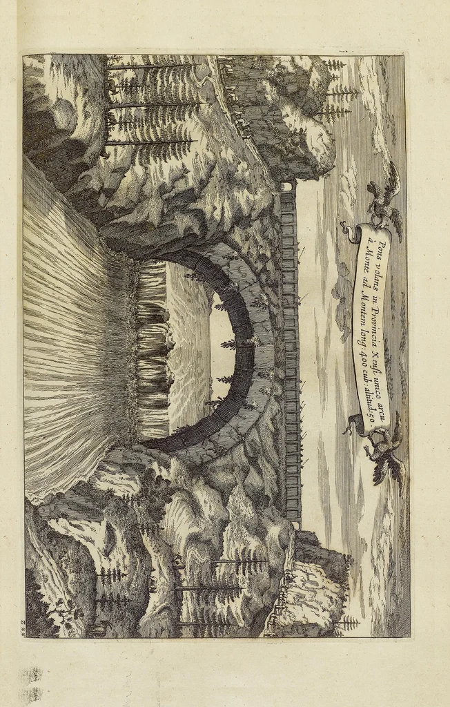 An illustration from Athanasii Kircheri e Soc. Jesu China monumentis, qua sacris qua profanis, nec non variis naturæ & artis spectaculis, aliarumque rerum memorabilium argumentis illustrata, auspiciis Leopoldi Primi, Roman. imper semper Augusti, 1667, leaf 255