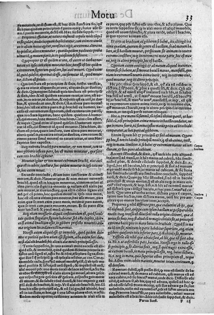 An illustration from Parva naturalia Augustini Niphi medices philosophi Suessani, videlicet Physiognomicorum libri tres, De animalium motu lib. unus, De longitudine & brevitate vitae lib. unus, De juventute & senectute lib. unus, De respiratione lib. unus, De morte & vita lib. unus, De memoria & reminiscentia lib. unus, De somno & vigilia lib. unus, De insomniis lib. unus, De divinatione naturali, artificiosa, et de prophetia lib. unus. Omnia post primas editiones nunc primum emendatiora in lucem prodeunt, 1550, leaf 64