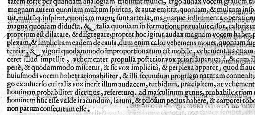 An illustration from In Physiognomica Aristotelis commentarii a Camillo Baldo, ... lucubrati. Opus ... Hieronymi Tamburini diligentia et sumptibus nunc primum in lucem editum..., 1621, leaf 551