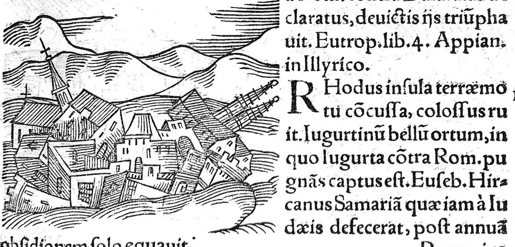 An illustration from Prodigiorum ac ostentorum chronicon, quae, praeter naturae ordinem, et in superioribus et his inferioribus mundi regionibus, ab exordio mundi usque ad haec nostra tempora acciderunt... conscriptum per Conradum Lycosthenem,..., 1557, leaf 194