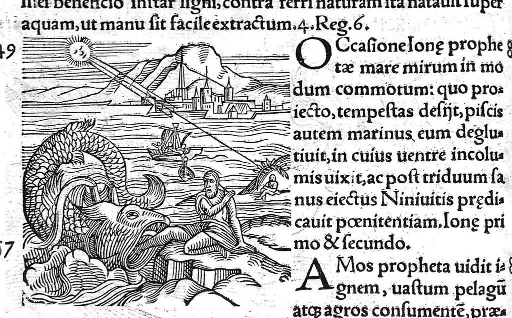 An illustration from Prodigiorum ac ostentorum chronicon, quae, praeter naturae ordinem, et in superioribus et his inferioribus mundi regionibus, ab exordio mundi usque ad haec nostra tempora acciderunt... conscriptum per Conradum Lycosthenem,..., 1557, leaf 63