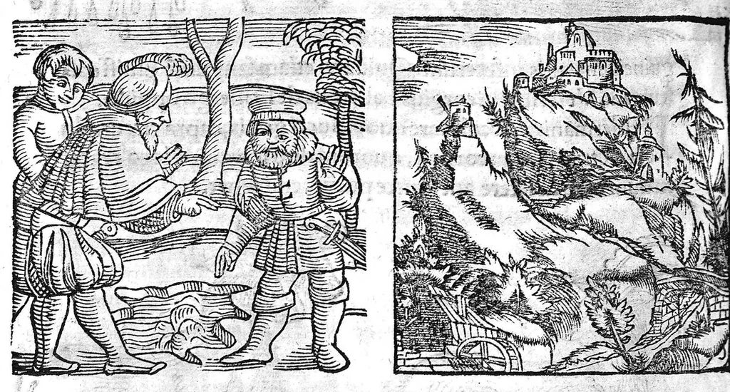 An illustration from Prodigiorum ac ostentorum chronicon, quae, praeter naturae ordinem, et in superioribus et his inferioribus mundi regionibus, ab exordio mundi usque ad haec nostra tempora acciderunt... conscriptum per Conradum Lycosthenem,..., 1557, leaf 659