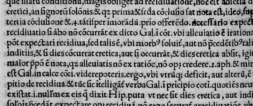 An illustration from Enrici a Cuellar (...) ad libros tres praedictionum hippocr. Commento etiam Galeni aposito, 1543, leaf 403