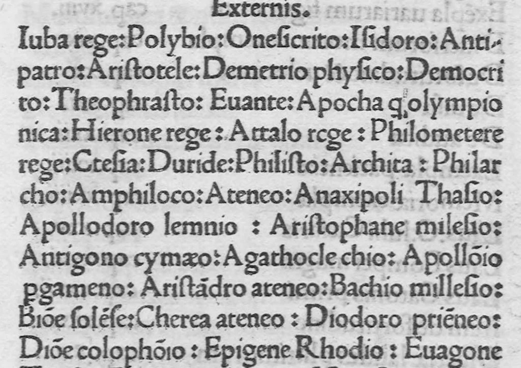 An illustration from C. Plinii Secundi naturae historiarum libri XXXVII, leaf 14