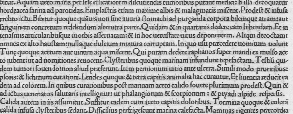 An illustration from C. Plinii Secundi naturae historiarum libri XXXVII, leaf 449