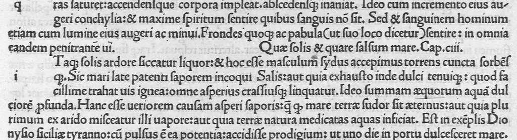 An illustration from C. Plinii Secundi naturae historiarum libri XXXVII, leaf 54