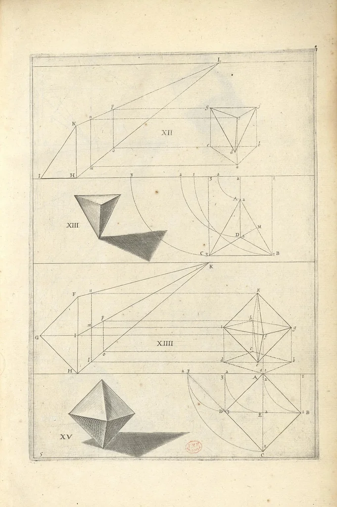 An illustration from La perspective curieuse ou magie artificielle des effets merveilleux de l'optique, la catoptique, la dioptique, 1638, leaf 160