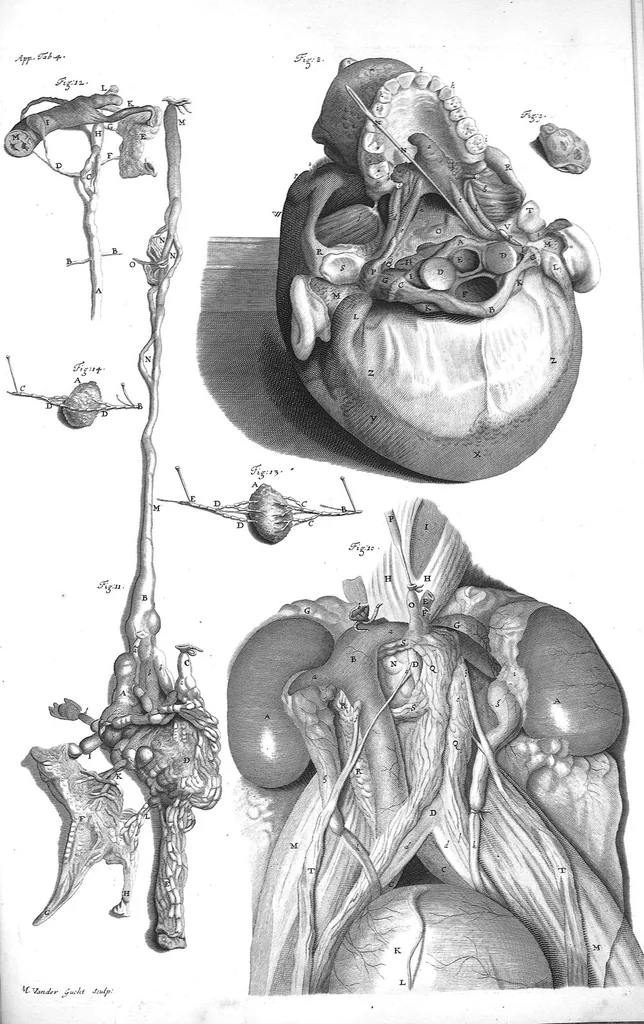 An illustration from The anatomy of human bodies,... containing many new anatomical discoveries and chirurgical observations, 1698, leaf 237