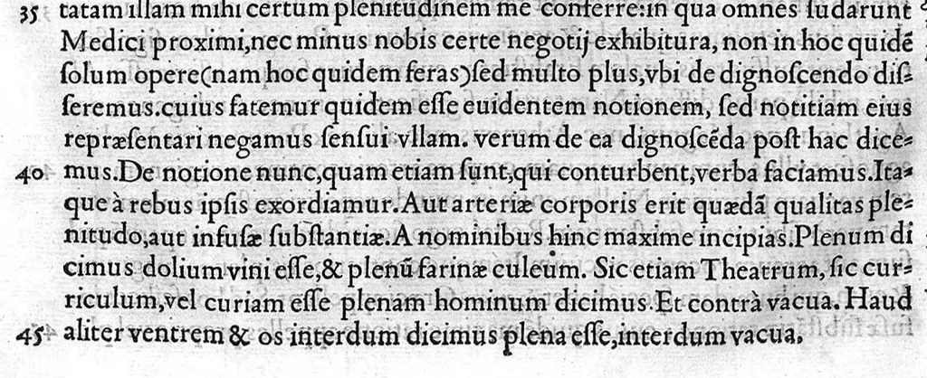 An illustration from Galeni Opera de pvlsibvs Hermanno Crvserio Campensi interprete. Quae in hoc opere continentur, proxima pagina indicabit, 1532, leaf 62