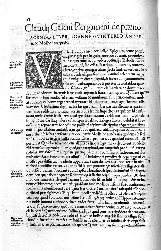 An illustration from Claudii Galeni Pergameni opera diversa iam primum in lucem aedita, 1536, leaf 29