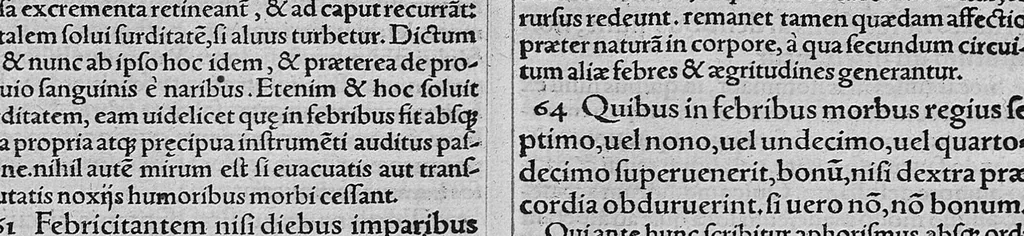 An illustration from Galeni Pergameni ... opera quae ad nos extant omnia / vol. 7- septimus tomus qui extra ordinem classium sunt libros complectens, 1549, leaf 63