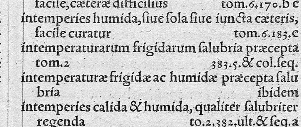 An illustration from Galeni Pergameni ... opera quae ad nos extant omnia / vol. 9- index, 1549, leaf 306