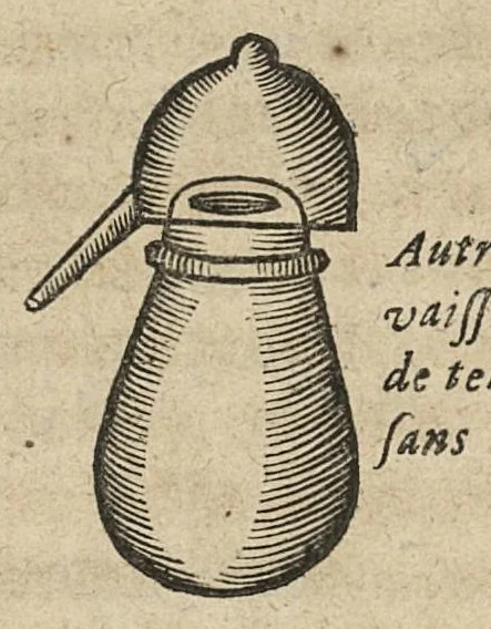 An illustration from Traité de l'eau de vie ou anatomie théorique et pratique du vin, 1646, leaf 121