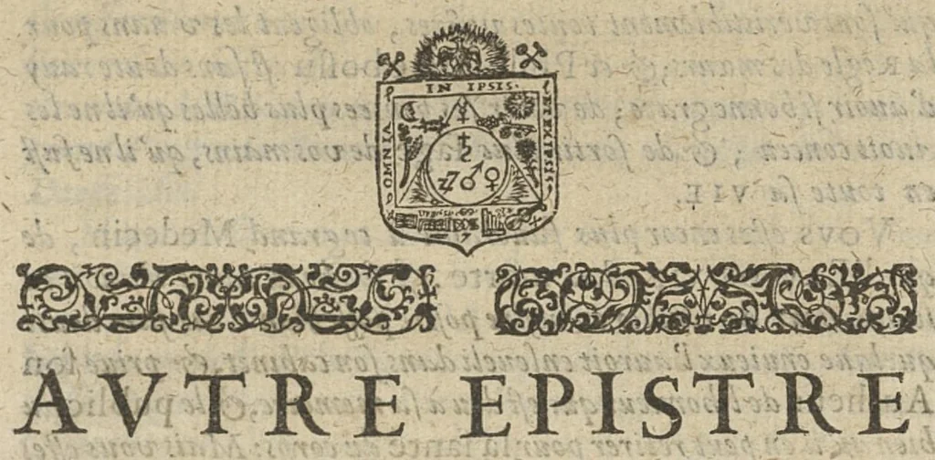 An illustration from Traité de l'eau de vie ou anatomie théorique et pratique du vin, 1646, leaf 28