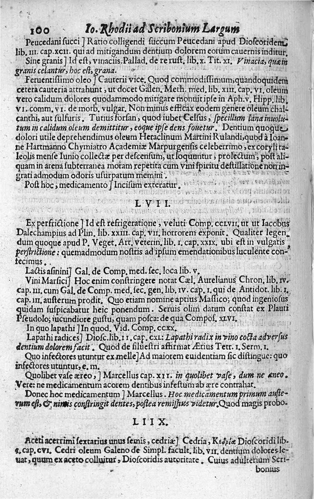 An illustration from Scriboni Largi Compositiones Medicae. Johannes Rhodius recensuit, Notis illustravit, Lexicon scribonianum adjecit., 1655, leaf 271