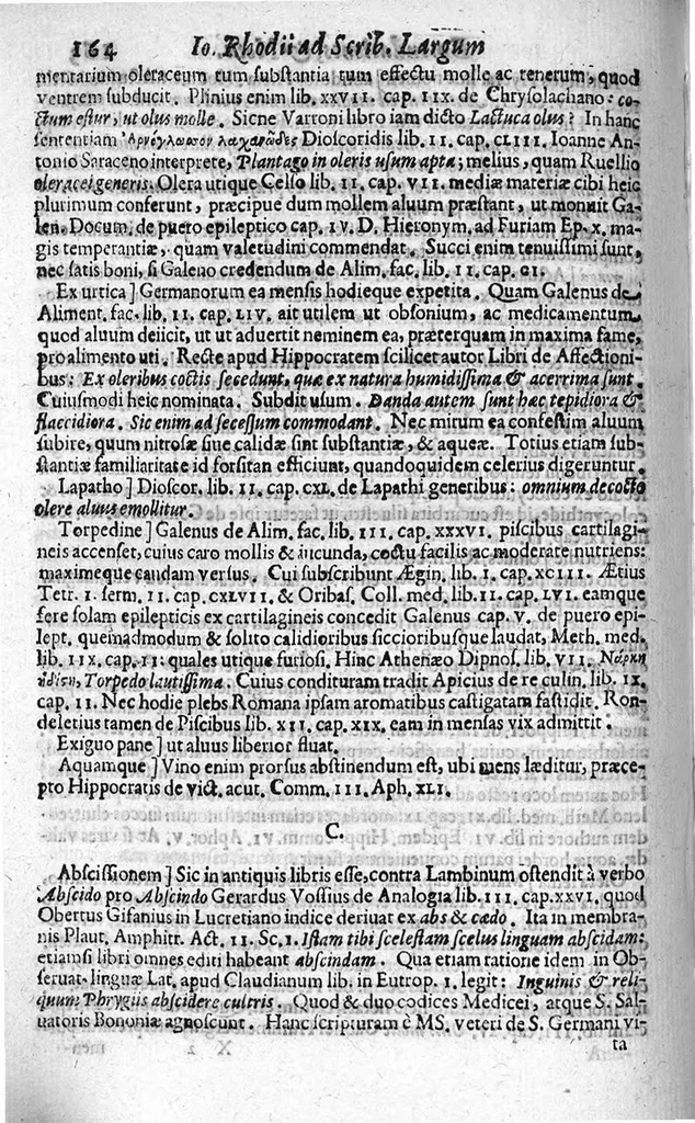 An illustration from Scriboni Largi Compositiones Medicae. Johannes Rhodius recensuit, Notis illustravit, Lexicon scribonianum adjecit., 1655, leaf 335