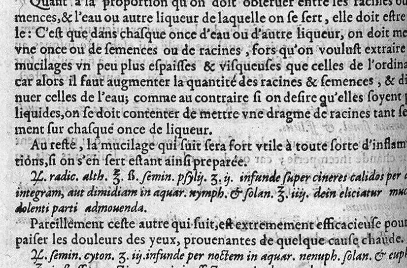 An illustration from Le grand dispensaire medicinal, trad. De latin en François par Loys de Serres, 1624, leaf 231