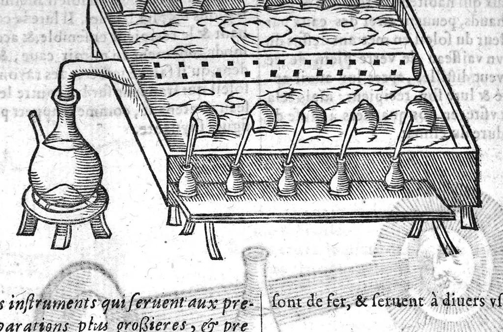 An illustration from Le grand dispensaire ou thresor general et particulier des preservatifs ramasse et brisé par Ian Jacques Wecker... le tout par Ian Du Val D.M. d'Yssouldun, 1609, leaf 137