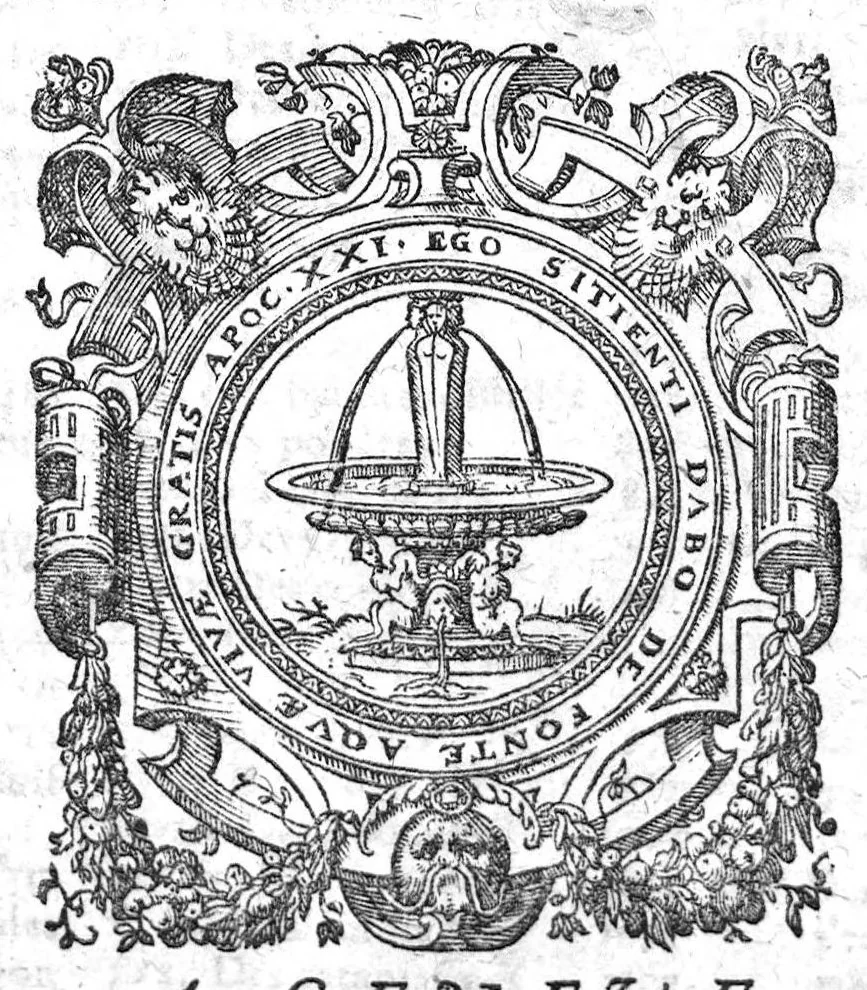 An illustration from Le grand dispensaire ou thresor general et particulier des preservatifs ramasse et brisé par Ian Jacques Wecker... le tout par Ian Du Val D.M. d'Yssouldun, 1609, leaf 160