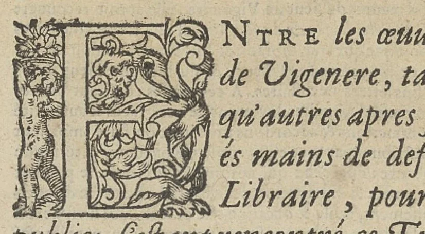 An illustration from Traicté du feu et du sel. Excellent et rapre opuscule du sieur Blaise de Vigenère..., 1618, leaf 10