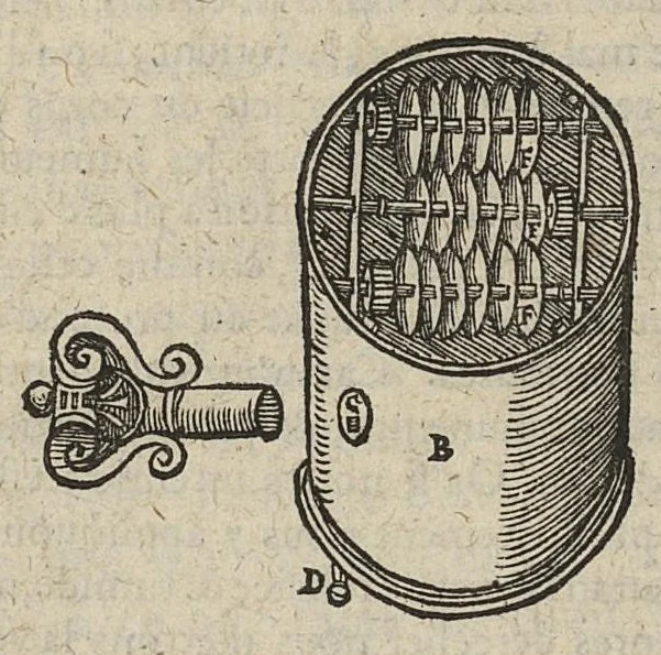 An illustration from Chirurgie françoise ... avec plusieurs figures des instrumens nécessaires pour l'opération manuelle, 1610, leaf 199