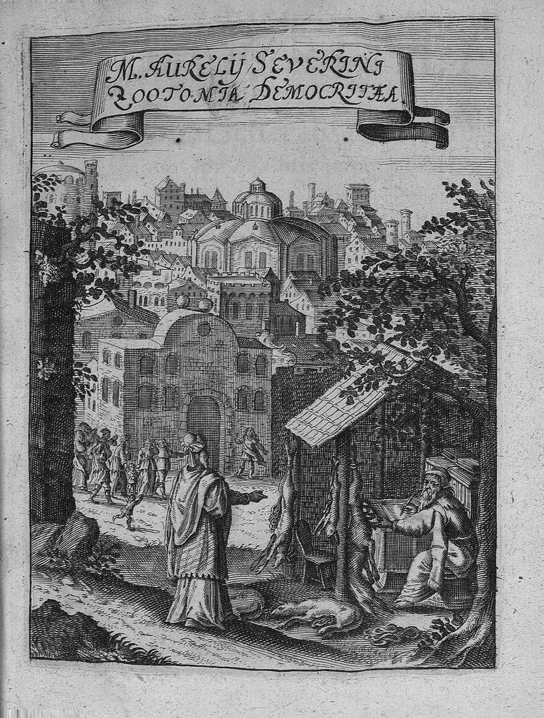 An illustration from Zootomia democritaea, id est anatome generalis totius animantium opificii : libris quinque distincta, quorum seriem sequens facies delineabit, 1645, leaf 0