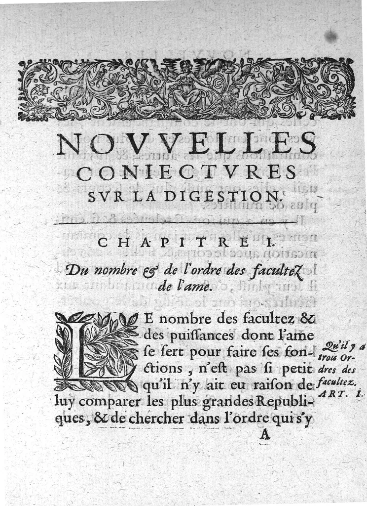 An illustration from Nouvelles conjectures sur la digestion, 1636, leaf 32