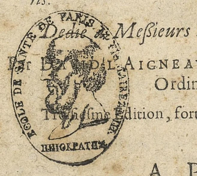 An illustration from Traicté pour la conservation de la santé et sur la saignee de ce temps, ...troisième édition..., 1650, leaf 0
