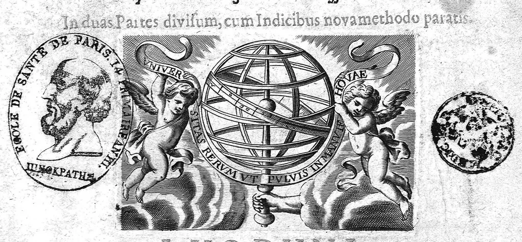 An illustration from Simiotice, sive de signis medicis tractatus, 1663, leaf 0