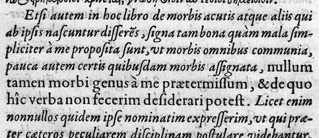 An illustration from Divi Hippocratis Coi Prognosticôn latina ecphrasis ex mente Galeni, 1575, leaf 85