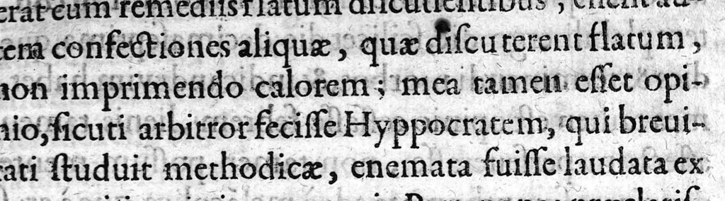An illustration from Hyppocratis epidemialium observationum pars prima. : Quatuor contenta languentibus. In qua ne dum praxis methodica, cum auxiliis legitur, sed etiam multa quaestiones, philosophis, ac medicis utilissime, proponuntur. Marii Zuccari philosophi ac medici Neapolitani ..., 1621, leaf 296