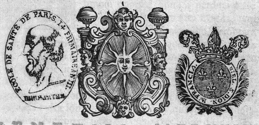 An illustration from Commentaria in primam sectionem Aphorismorum Hippocratis, 1629, leaf 0