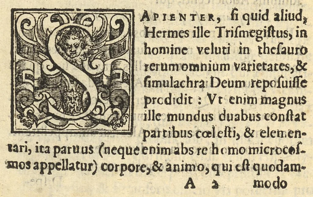 An illustration from In Hippocratis coi libellum de hominis structura commentarius in quo plurimae difficultates diluuntur, Joannis Stephani, 1633, leaf 2