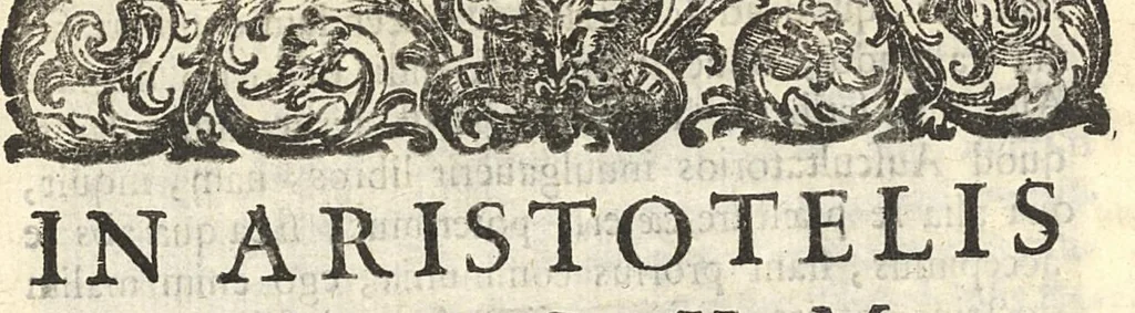 An illustration from In Aristotelis libellum De conservatione sanitatis ad Alexandrum Magnum commentarius Ioannis Stephani medici physici Veneti. Ad illustrissimum Aloysium mocenico, 1637, leaf 8